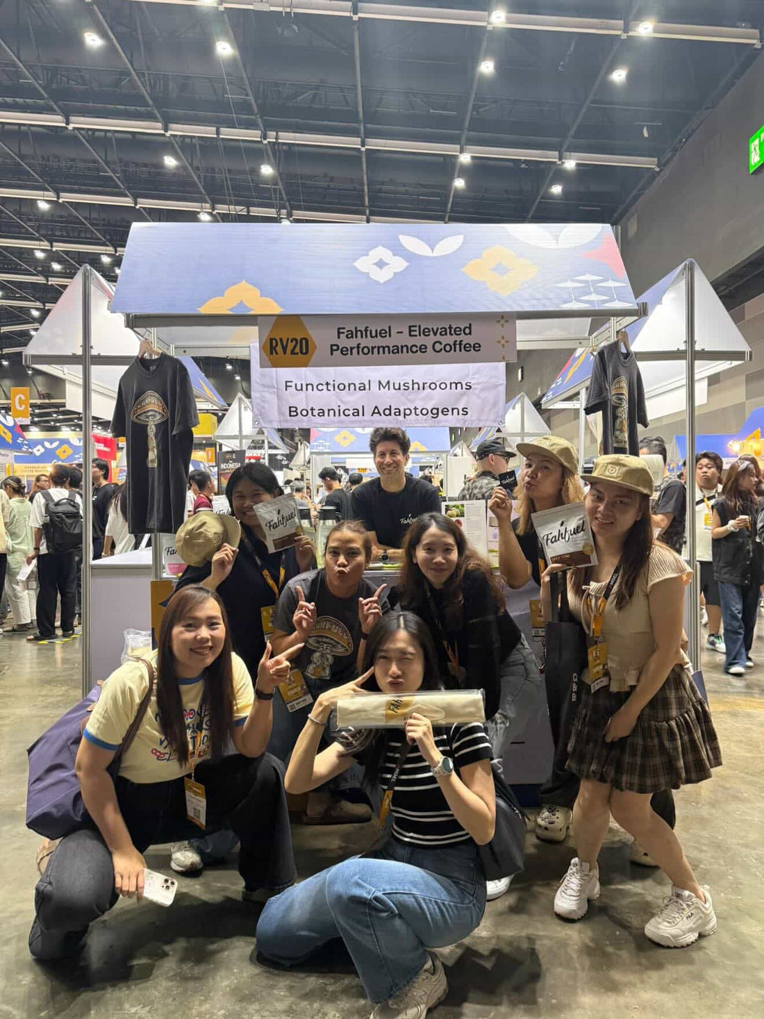 Fahfuel and friends at World of Coffee Bangkok